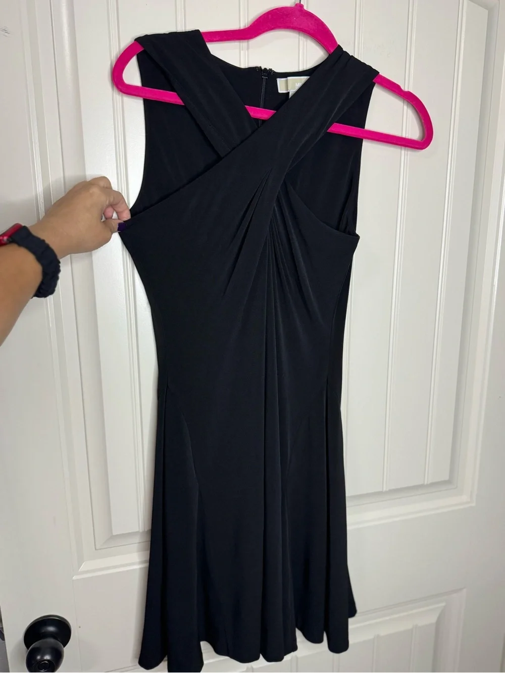MICHAEL KORS 🖤 Black Crisscross Flowy Mini Dress (Women’s Size 6)